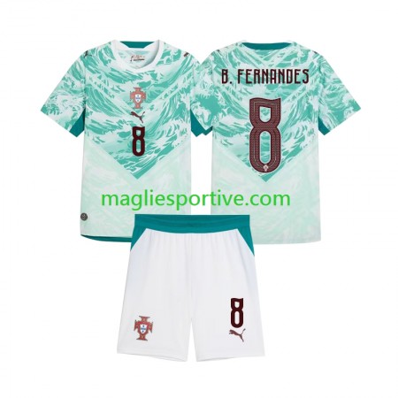 Completo Calcio Portogallo Bruno Fernandes 8 Bambino Divisa Trasferta 2026 2027